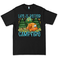 Black life is better by the camp fire Premium Tee - MaliasSmallBusiness