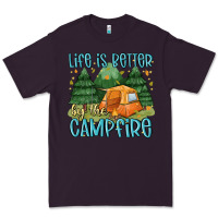 Plum life is better by the camp fire Premium Tee - MaliasSmallBusiness