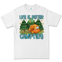 White life is better by the camp fire Premium Tee - MaliasSmallBusiness