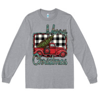 Heather Grey Merry Christmas Truck Long Sleeve Tee - Bettercallsaul