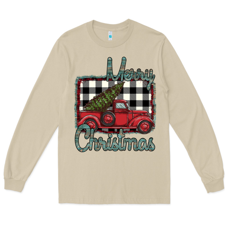 Merry Christmas Truck Long Sleeve Tee by Bettercallsaul | Teevron