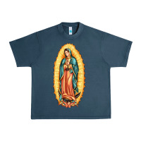Midnight Navy our lady of guadalupe Urban Heavy Tee - LillyAllenDesigns