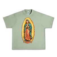 Oil Green our lady of guadalupe Urban Heavy Tee - LillyAllenDesigns