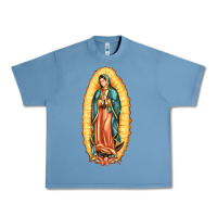 Pebble Blue our lady of guadalupe Urban Heavy Tee - LillyAllenDesigns