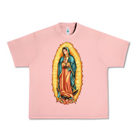 Salmon our lady of guadalupe Urban Heavy Tee - LillyAllenDesigns