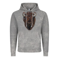 Cloud Rock american bison Vintage Hoodie - RanaPortraitStore