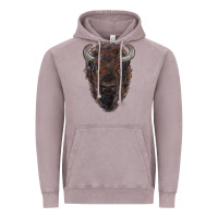 Vintage Zinc american bison Vintage Hoodie - RanaPortraitStore