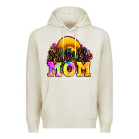 Oatmeal Heather softball mom Premium Hoodie - OliviaCreatesArt