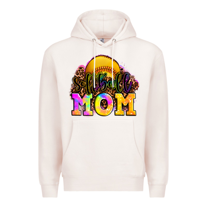 Softball Mom Premium Hoodie by OliviaCreatesArt | Teevron
