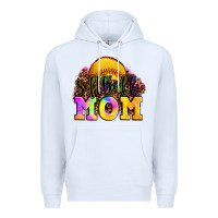 White softball mom Premium Hoodie - OliviaCreatesArt