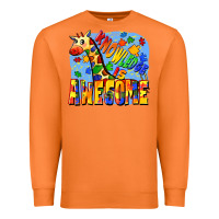 Carrot Knowledge is awesome Autism giraffe Premium Sweatshirt - FaDigitalArtStudio