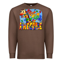 Chestnut Knowledge is awesome Autism giraffe Premium Sweatshirt - FaDigitalArtStudio