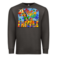 Smoke Knowledge is awesome Autism giraffe Premium Sweatshirt - FaDigitalArtStudio