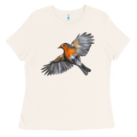 Bone Flying American Robin Ladies Tee - LillyAllenDesigns