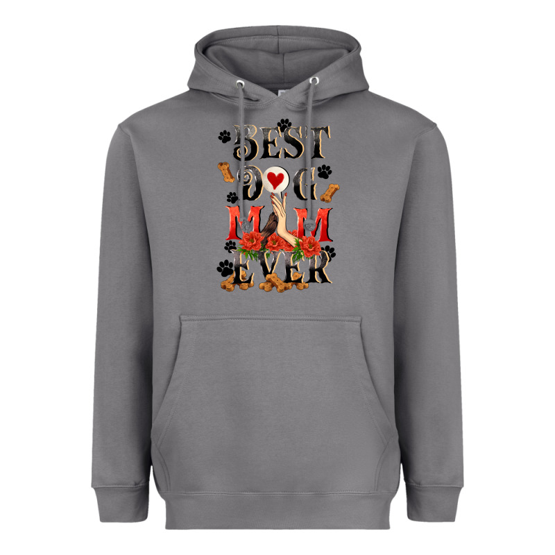 Best Dog Mom Ever Mother's Day Heavyweight Hoodie by FaDigitalArtStudio | Teevron