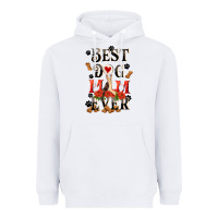 White Best dog mom ever Mother's Day Heavyweight Hoodie - FaDigitalArtStudio