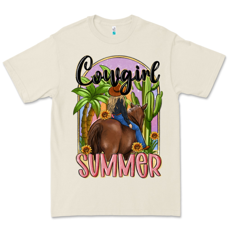 Cowgirl Summer Premium Tee by MaliasSmallBusiness | Teevron