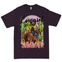 Plum cowgirl summer Premium Tee - MaliasSmallBusiness
