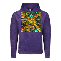 Cloud Purple Leopard Digital Camera And Sunflowers With Camouflage Seamless Pattern Vintage Hoodie - BundleAndBundleShop