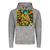 Cloud Rock Leopard Digital Camera And Sunflowers With Camouflage Seamless Pattern Vintage Hoodie - BundleAndBundleShop