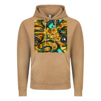 Vintage Camel Leopard Digital Camera And Sunflowers With Camouflage Seamless Pattern Vintage Hoodie - BundleAndBundleShop