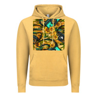Vintage Mustard Leopard Digital Camera And Sunflowers With Camouflage Seamless Pattern Vintage Hoodie - BundleAndBundleShop