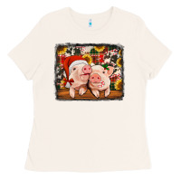 Bone christmas pigs Ladies Tee - Jasminsmagicworld