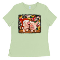 Matcha christmas pigs Ladies Tee - Jasminsmagicworld
