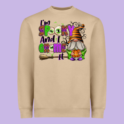 I'm Spooky And I Gnome It Heavyweight Sweatshirt Designed By Texasbilliewilder