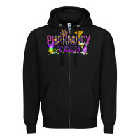 Black Pharmacy Tech Zipper Hoodie - HowdyJamesFarm