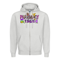 Dove Grey Pharmacy Tech Zipper Hoodie - HowdyJamesFarm