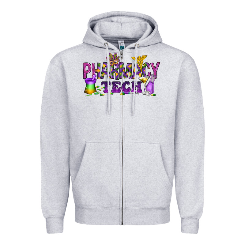 Pharmacy Tech Zipper Hoodie by HowdyJamesFarm | Teevron