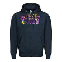Navy Pharmacy Tech Zipper Hoodie - HowdyJamesFarm
