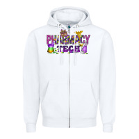 White Pharmacy Tech Zipper Hoodie - HowdyJamesFarm