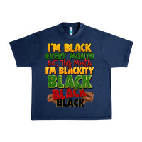 Navy juneteenth im black every month Urban Heavy Tee - LillyAllenDesigns
