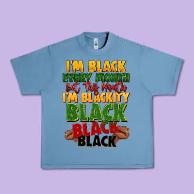Juneteenth Im Black Every Month Urban Heavy Tee Designed By Lillyallendesigns