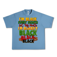 Pebble Blue juneteenth im black every month Urban Heavy Tee - LillyAllenDesigns