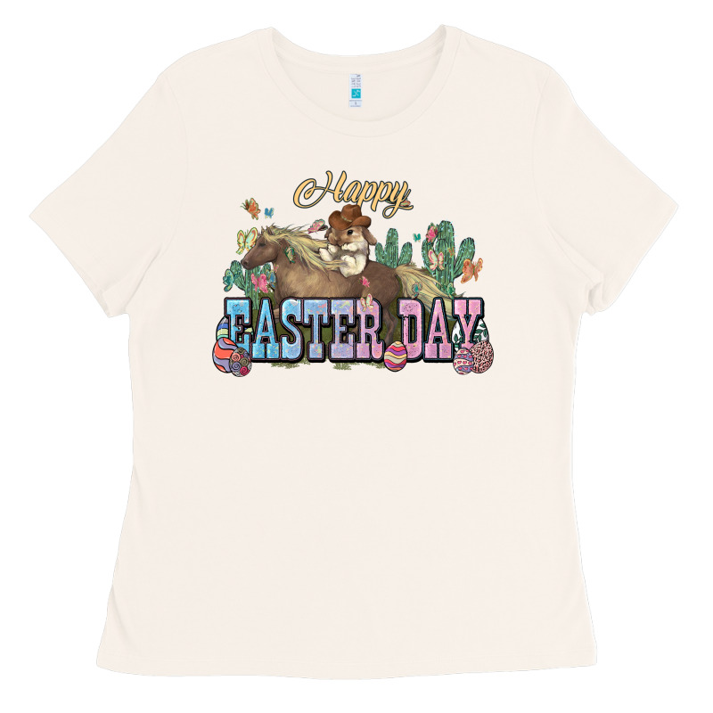 Happy Easter Day Rodeo Ladies Tee by NancyCooperArtShop | Teevron