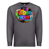 Charcoal Heather proud mom lgbt Premium Sweatshirt - FaDigitalArtStudio