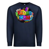 Navy proud mom lgbt Premium Sweatshirt - FaDigitalArtStudio