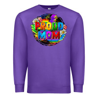 Purple proud mom lgbt Premium Sweatshirt - FaDigitalArtStudio