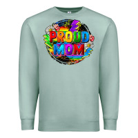 Seafoam proud mom lgbt Premium Sweatshirt - FaDigitalArtStudio