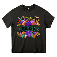 Asphalt halloween nurse pumpkin Heavy Core Tee - NancyCooperArtShop