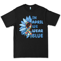 Black in april we wear blue Premium Tee - MaliasSmallBusiness