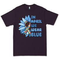 Plum in april we wear blue Premium Tee - MaliasSmallBusiness