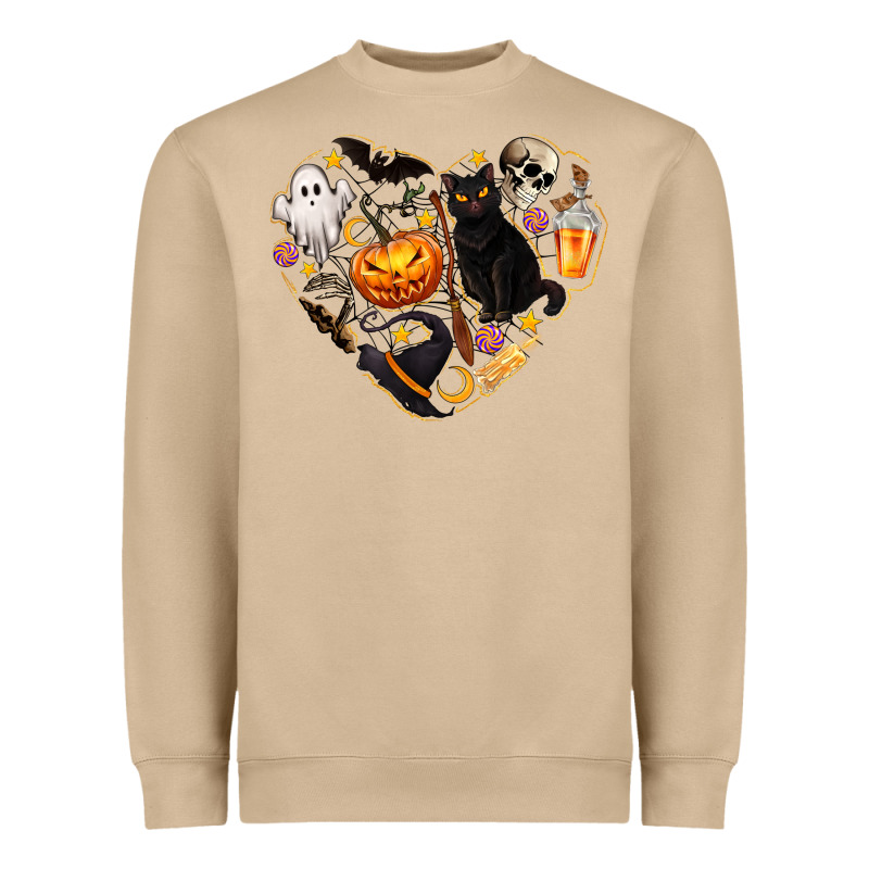 Halloween Heart Heavyweight Sweatshirt by texasbilliewilder | Teevron
