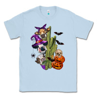 Dusty Blue halloween cows Classic Tee - LillyAllenDesigns