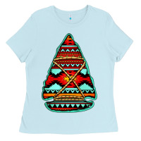 Baby Blue aztec arrowhead Ladies Tee - Jasminsmagicworld