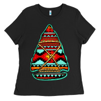 Black aztec arrowhead Ladies Tee - Jasminsmagicworld