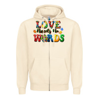 Sandshell Love needs no words Zipper Hoodie - CowGirlArtShop